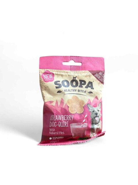Soopa Healthy Bites Strawberry Dog-Quiri