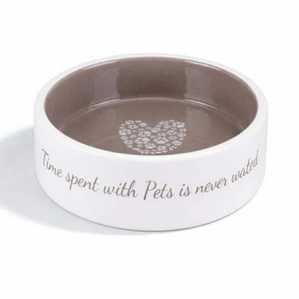 Trixie - keramikskål, cremefarvet