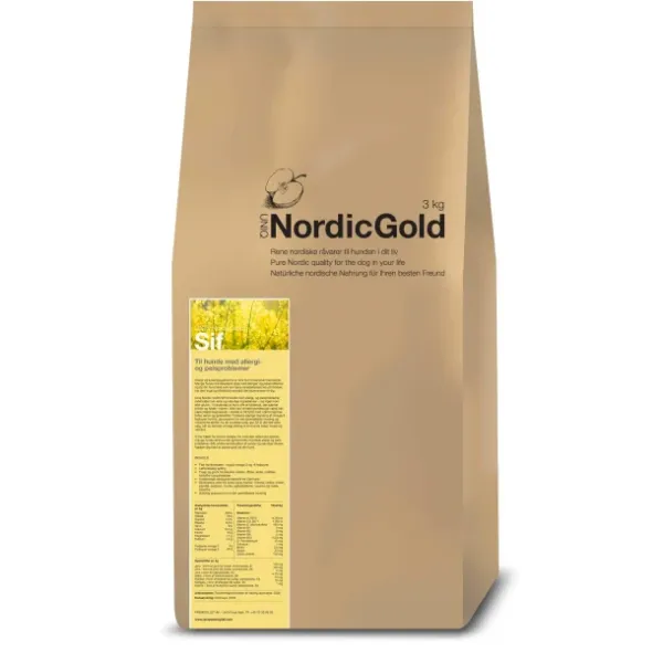 UniQ NordicGold - Sif, til hunde med sensitiv mave og pels, 10kg (Kun afhentning - sendes ikke)
