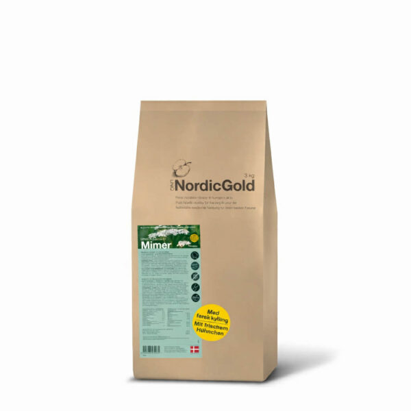 UniQ NordicGold - Mimer, skånsomt seniorfoder, 10kg (Kun afhentning - sendes ikke)