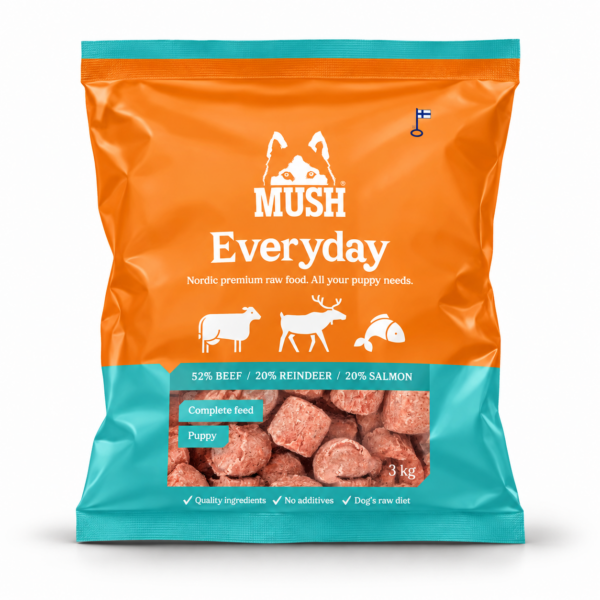 Mush Vaisto® - Puppy isblå, 3kg (Sendes ikke, kun afhentning)