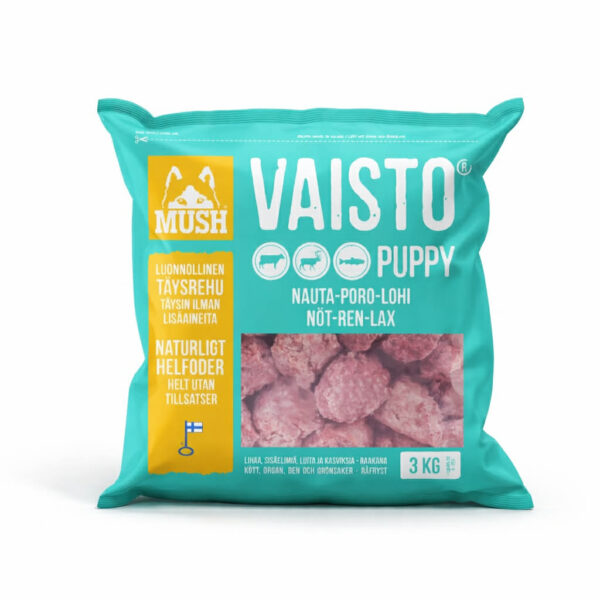 Mush Vaisto® - Puppy isblå, 3kg (Sendes ikke, kun afhentning)
