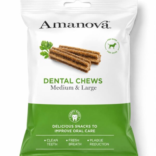 Amanova 7 x Dental Chews – Tandpleje til mellemstore og store hunde 180 g.