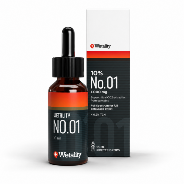 Wetality CBD Olie No. 01 – 10% CBD, 10 ml