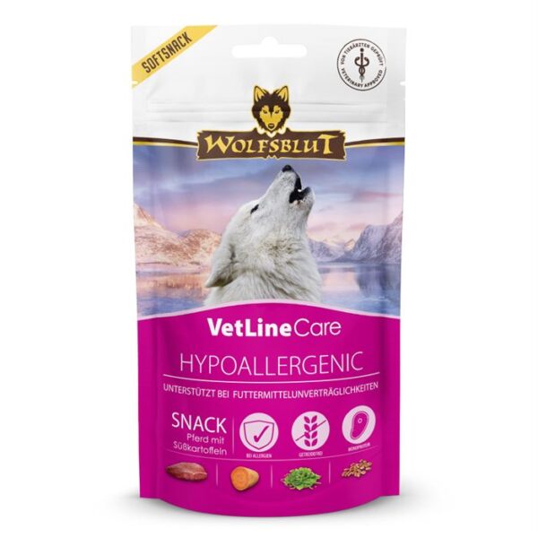 Wolfsblut - VetLine Care Snack Hypoallergenic 100 g, Bløde godbidder med hest