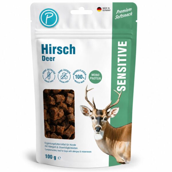 Petlando Sensitive Maxi Softsnacks med Vildt 100 g – Bløde godbidder med 95 % vildtkød