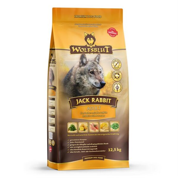 Wolfsblut - Jack Rabbit Adult 2 kg, Kornfrit hundefoder med kanin