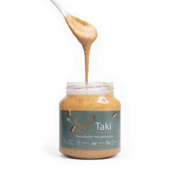 Taki - Collagen Peanutbutter med gevirpulver,  330 g